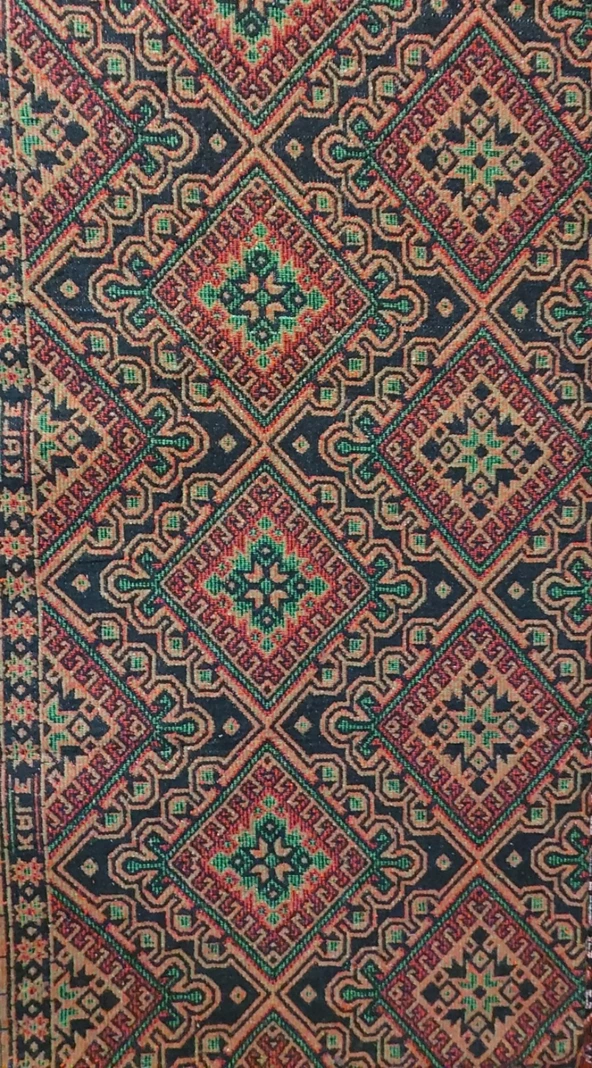 Algelsineve Hisar Koyu Makine Dokuması Büyük Kilim - 3