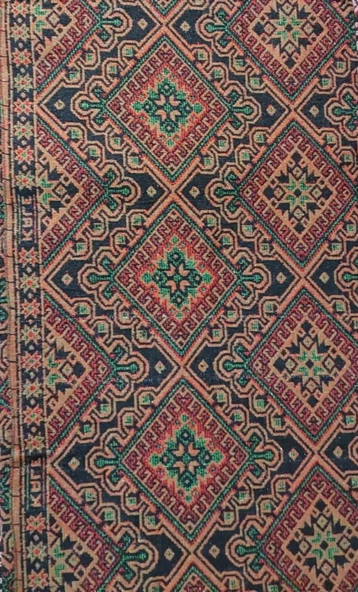 Algelsineve Hisar Koyu Makine Dokuması Büyük Kilim - 6