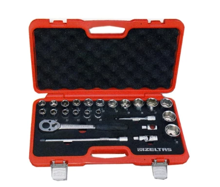 İzeltaş 1/2” Altı Köşe Lokma Anahtar Takımı 24 Parça (24 Parça, mm) Çantalı - Resim 3