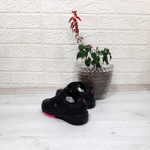 Lumberjack Monster Siyah-Fuşya Fuspetli Kız Çocuk Spor Ayakkabı - Resim 5