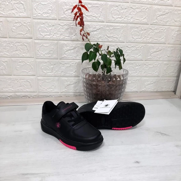 Lumberjack Monster Siyah-Fuşya Fuspetli Kız Çocuk Spor Ayakkabı - Resim 4