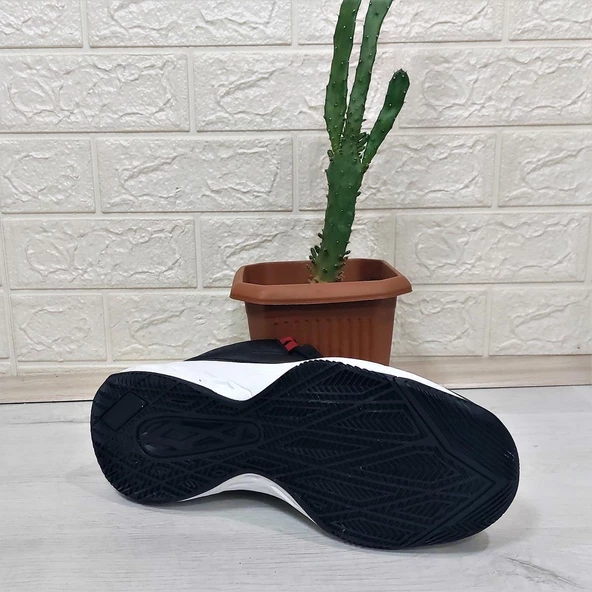 Jump 28652 Siyah-Beyaz Boğazlı Basket Spor Ayakkabı - Resim 9