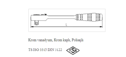 İzeltaş Lokma Cırcır Kolu 1/2 32 Diş - Resim 3