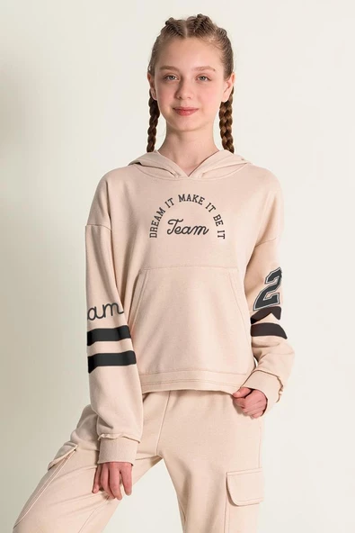 DMB KİDS Kız Çocuk Crop Sweat  9714 - 3