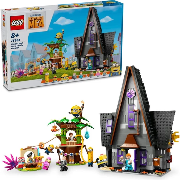 LEGO® Despicable Me 4 Minyonlar ve Gru'nun Aile Köşkü 75583  (868 Parça)