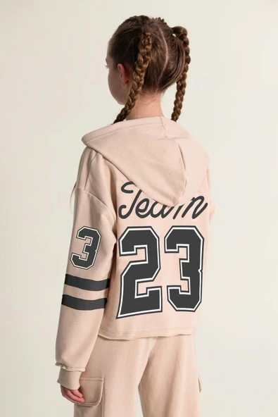 DMB KİDS Kız Çocuk Crop Sweat  9714 - 2