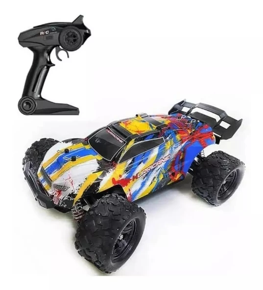 ELEKTRİKLİ RC 1:16 ÖLÇEK SERVO MOTOR SÜSPANSİYONLU ARAZİ ARACI SPOR ARAÇ 45 KM HIZ RC ARAÇ - 6