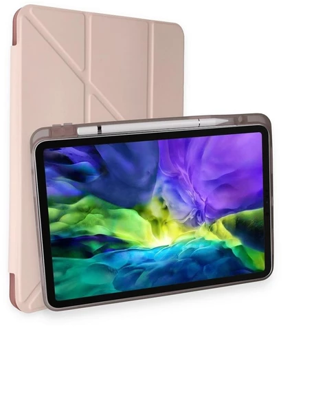 Peeq iPad Pro 10.5 Kılıf Kalemlikli Tri Folding Smart Katlanabilir Standlı 360 Tam Koruma Kılıf