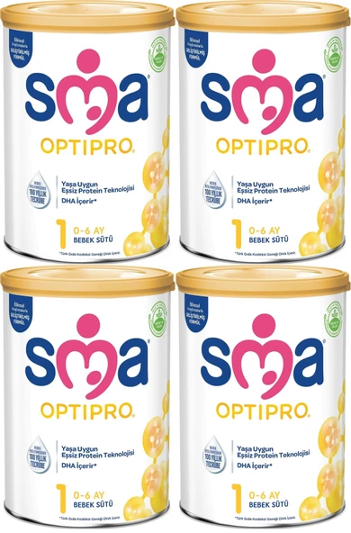 Sma Optipro 800GR No:1 Bebek Sütü (0-6 Ay) (4 Lü Set)