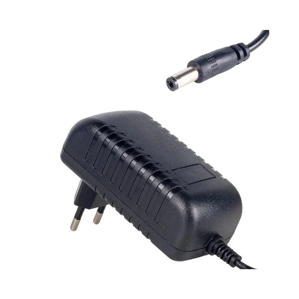 24V 2A Adaptör - 5.5X2.1mm-2.5mm Plastik Kasa Priz Tipi Adaptör - 24V 2A Adaptör Standart uç 5.5X2.5mm Plastik Kasa Priz Tipi Adaptör 24 Volt Adaptör 2 Amper - 2
