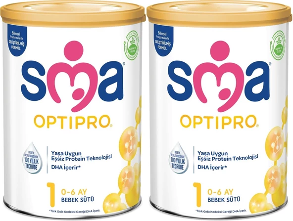 Sma Optipro 800GR No:1 Bebek Sütü (0-6 Ay) (2 Li Set)