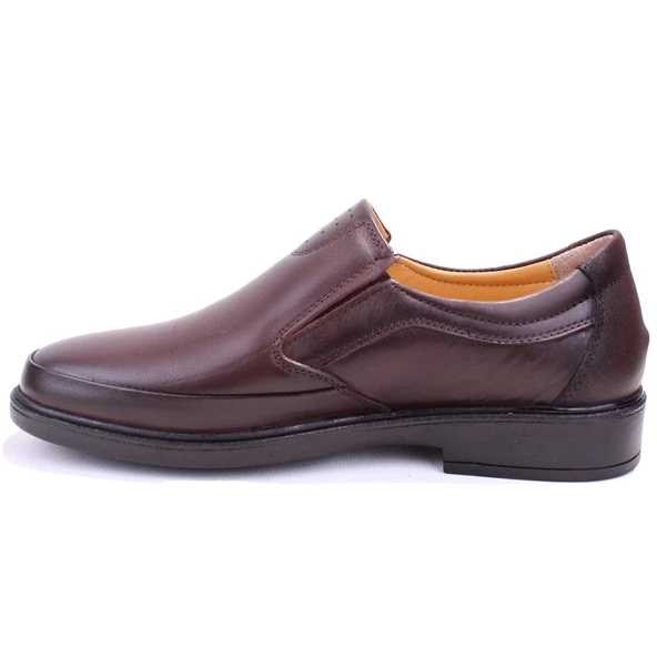 Dagoster DMA08-07KS Kahve Ortopedik Günlük Kauçuk Taban Erkek Deri Ayakkabı - 3