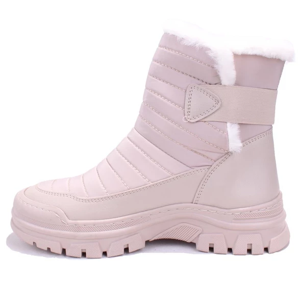 Dagoster DZA07-627589 Bej Ortopedik Günlük DüzTopuk Kadın Bot - 3