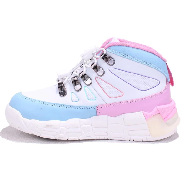 Vicco Ellen 946F24K417 Beyaz Ortopedik Günlük Işıklı Kız Çocuk Spor Bot - 3