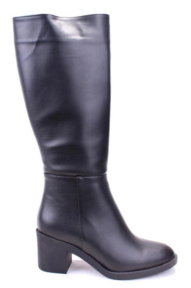 Dagoster DZA07-1062760 Siyah Klasik Kalın Topuklu Kadın Çizme - 2