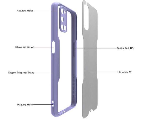 Oppo A52 Kılıf  Parfe Kapak - 11