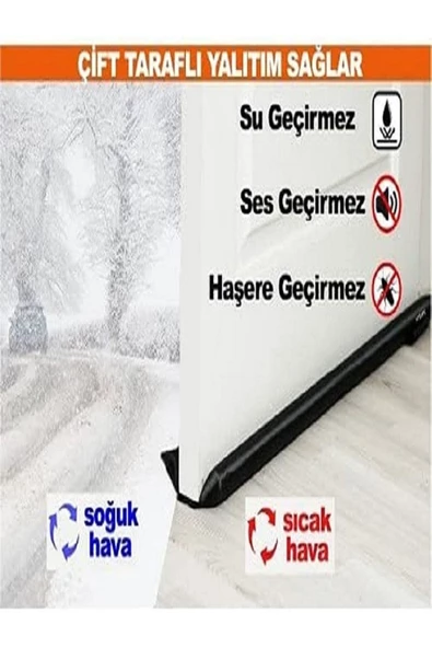 Kapı Altı Isı Yalıtım Süngeri Çift Taraflı Kapı Altı Rüzgar Toz Önleyici Yakıt Tasarrufu - 5