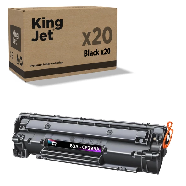 KingJET® 83A / CF283A 20'li Paket - Hp Uyumlu Çipli Muadil Toner