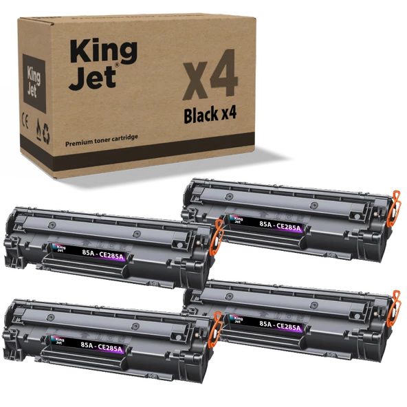 KingJET® 85A / CE285A 4'lü Paket - Hp Uyumlu Çipli Muadil Toner