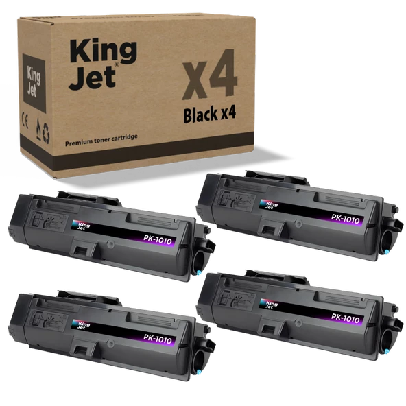 KingJET® PK-1010 4'lü Paket - Utax Uyumlu Çipli Muadil Toner