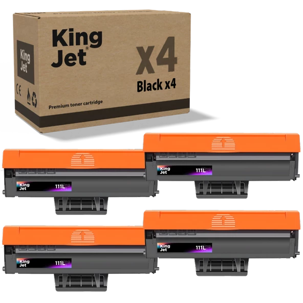 KingJET® MLT-D111L 4'lü Paket - Samsung Uyumlu Çipli Muadil Toner