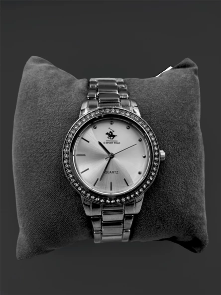 Gümüş Taşlı Şık Kadın Kol Saati - 2