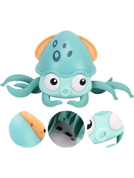 Emeklemeye Yardımcı Sensörlü Ahtapot Şarjlı Oyuncak - 4