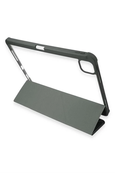 Ipad Pro 11 2020 Kılıf Kalemlikli Tri Folding Katlanabilir Standlı 360 Tam Koruma Kılıf - 7