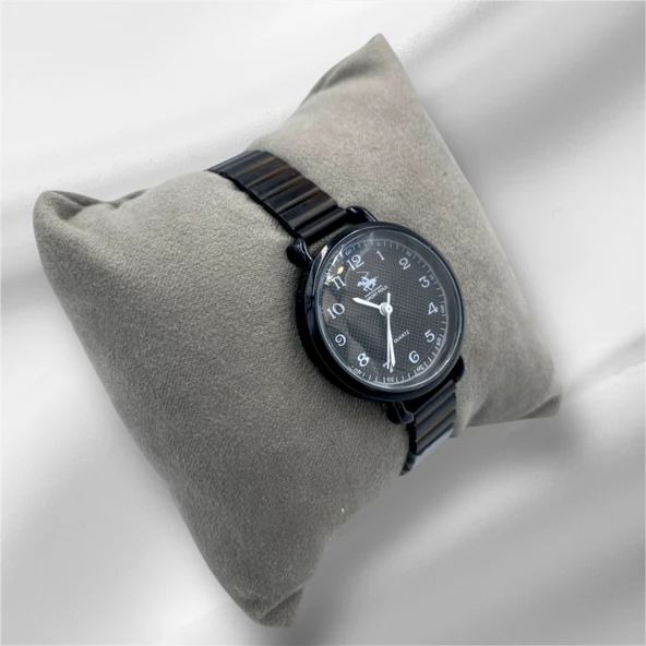 Siyah İnce Kordonlu Zarif Kadın Kol Saati - 2