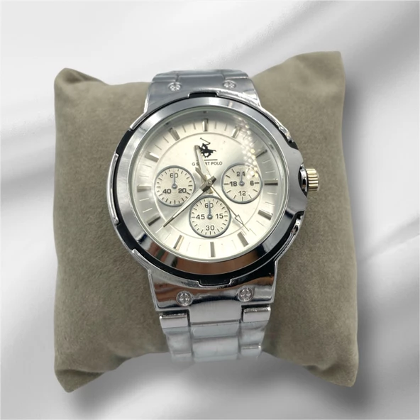 Çelik Gümüş Renk Şık Erkek Kol Saati - 2