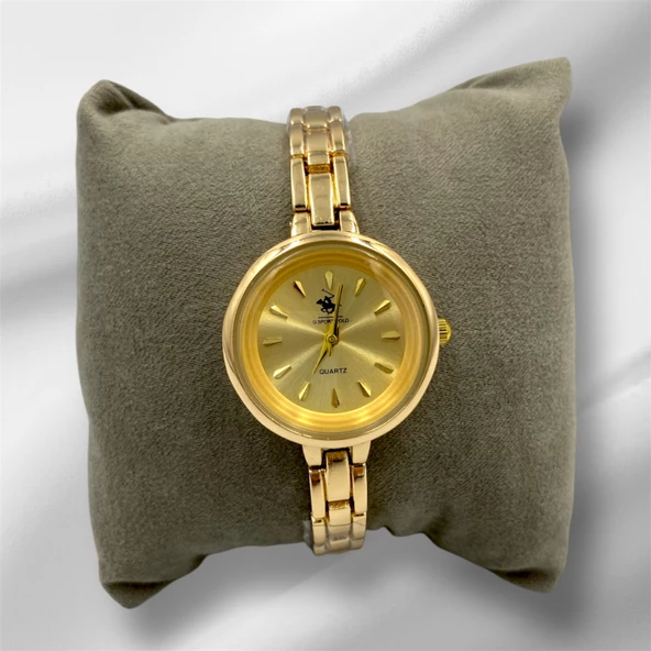 Gold Zarif İnce Kordonlu Kadın Kol Saati