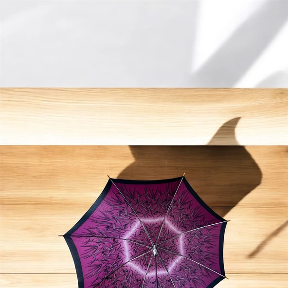 Snotline Kadın Uzun Baston Şemsiye Desenli - 5