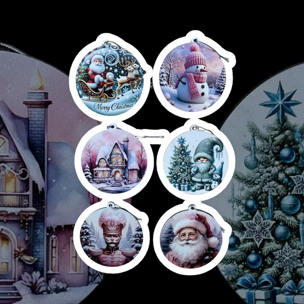 yılbaşı ağaç süsleri,yeni yıl süsleri,ahşap desenli yılbaşı ağaç süsü