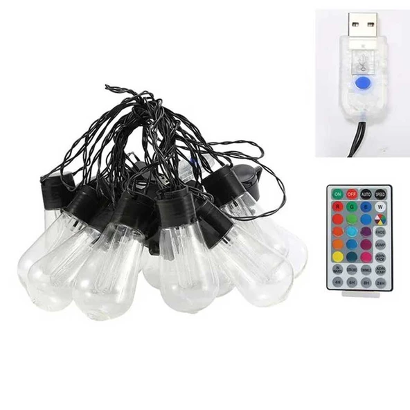 4.5m 10 Led RGB Solar MZ3-006 - 2