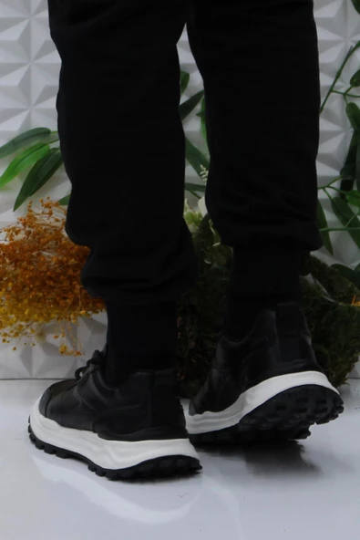 Bulldozer 250427 Siyah Rahat Hafif Soft Foam Hakiki Deri Erkek Ayakkabı - Resim 3