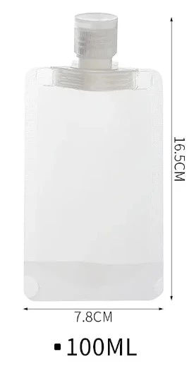 3 Adet 100ml Krem Şampuan Kabı Tekrar Kullanılabilir Set - 4