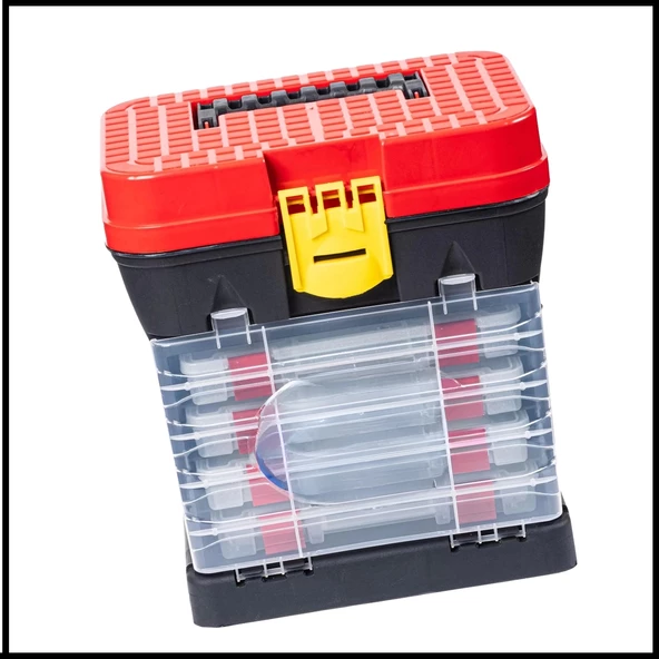 Uyguna-Yakala 4 Çekmeceli Tabureli Balıkçı Takım Çantası-ZM.017 - Resim 2