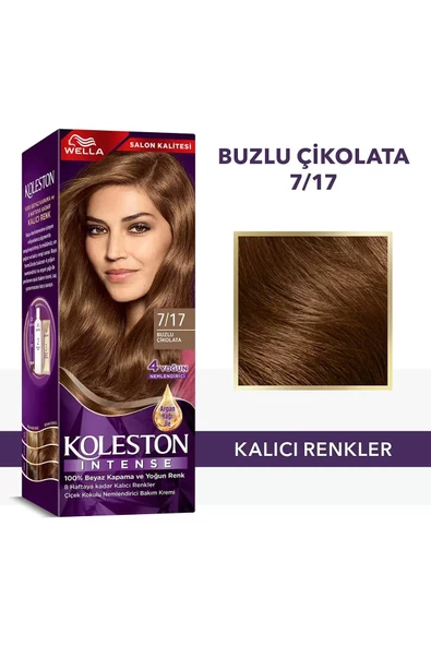 Koleston Intense Saç Boyası 7/17 Buzlu Çikolata - Salon Kalitesi