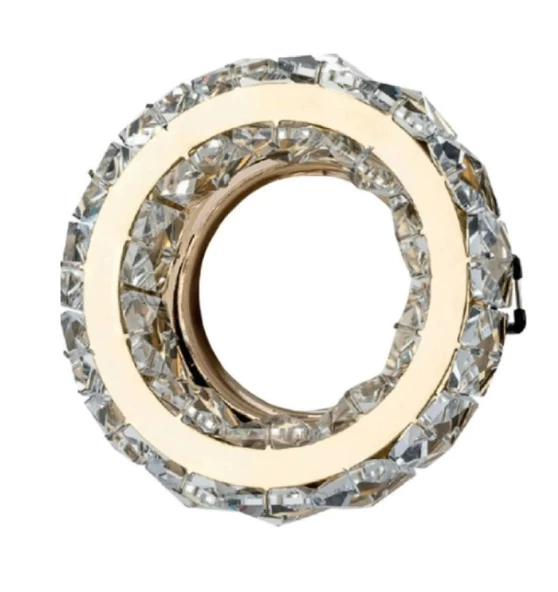 CATA Melinda Dekoratif Cam Spot Yuvarlak Kristal Gold GU10 (Duy Ampul Hariç) - 2