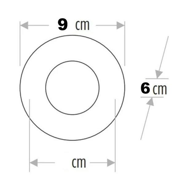 CATA Menekşe Dekoratif Cam Spot Yuvarlak Kristal Krom GU10 (Duy Ampul Hariç) - 3