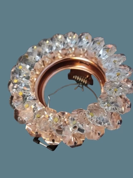 CATA Papatya Dekoratif Cam Spot Yuvarlak Kristal Gold GU10 (Duy Ampul Hariç) - 4