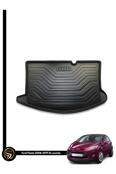 Gold Oto Aksesuar Ford Fiesta 2008-2016 Waterproof 3d Bagaj Havuzu Araca Özel Üretim