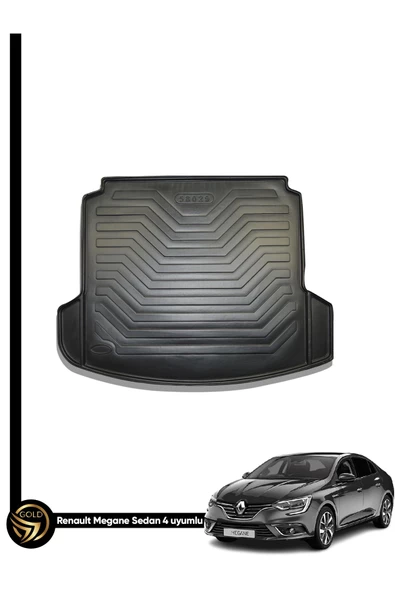 Gold Oto Aksesuar Renault Megane 4 Sedan Çift Kulak Supple Uyumlu Bagaj Havuzu