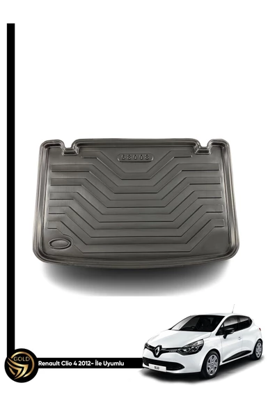 Black Gold Renault Clio 4 3D Havuzlu Paspas Hatchback 2012-2019 + Bagaj Havuzu İkili Set - 2