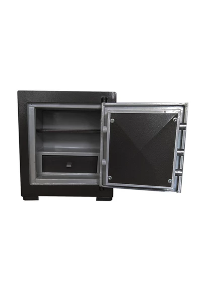 Çelik Para Kasası 55 Cm Bordo Şifreli - 2