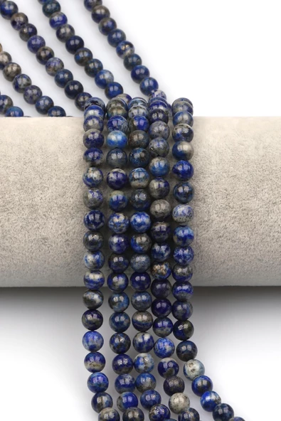 Lapis Lazuli Doğaltaş Dizi 6 mm Küre Kesim ürün görseli