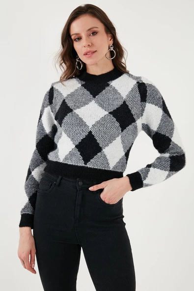 FASHION FRIENDS KADIN DESENLİ KAZAK 24K0194K1 - 2