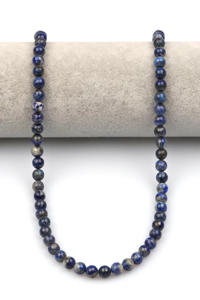 Lapis Lazuli Doğaltaş Dizi 6 mm Küre Kesim - Resim 2