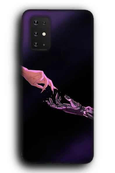 Galaxy A71 Uyumlu Lansman Telefon Kılıfı "Mor Cyberpunk Anime Akira Become Human"