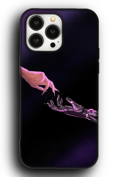 iPhone 15 Pro Max Uyumlu Lansman Telefon Kılıfı "Mor Cyberpunk Anime Akira Become Human"